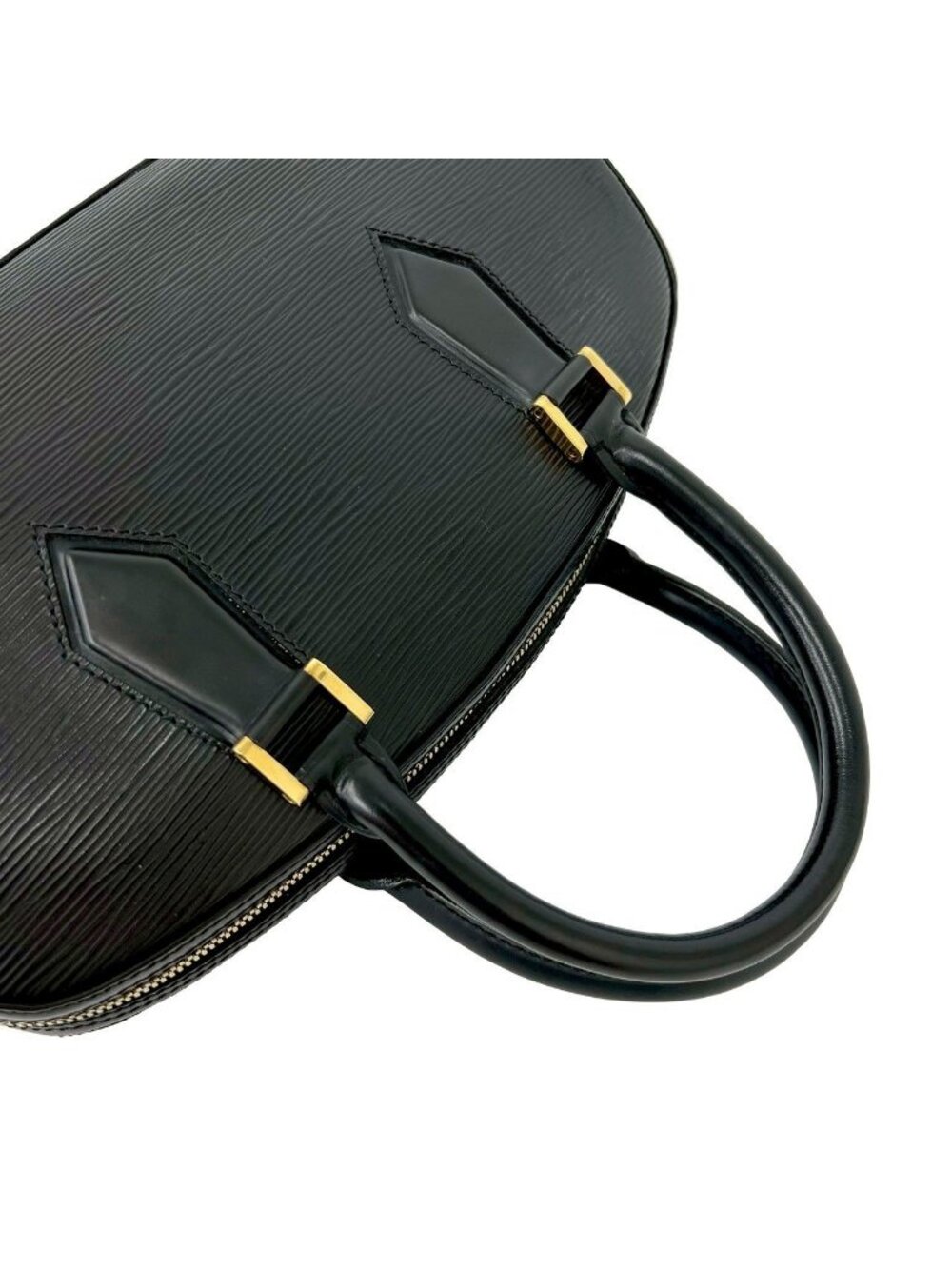 Louis Vuitton Vintage Jasmine Epi Leather Boston Bag Noir - Picture 4 of 10